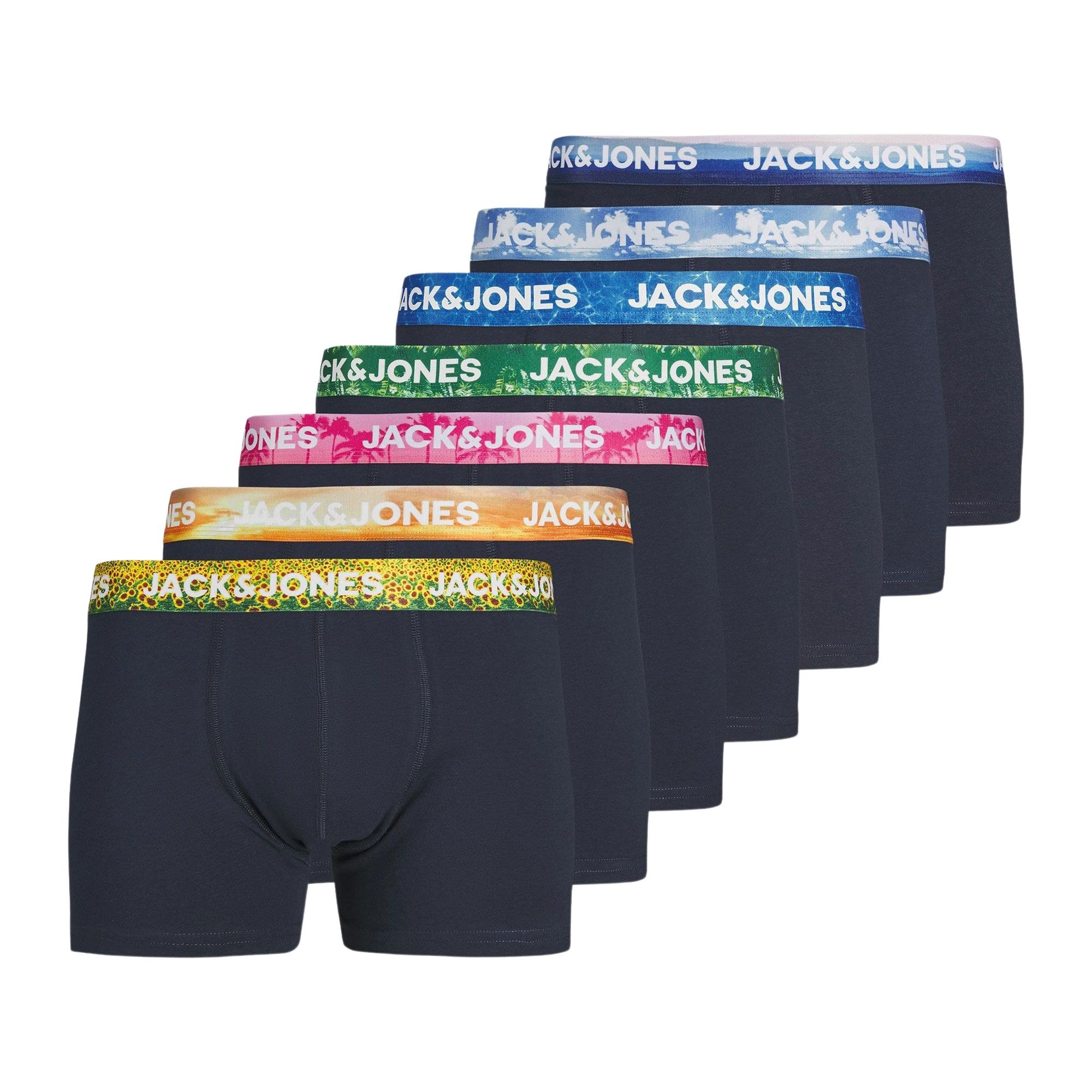 JACK AND JONES Heren Bak Trunks Boxershorts Marineblauw